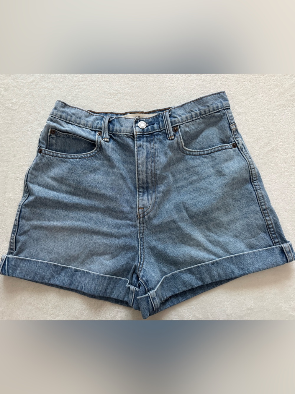 GAP Light Blue Denim Cuffed Women's Shorts